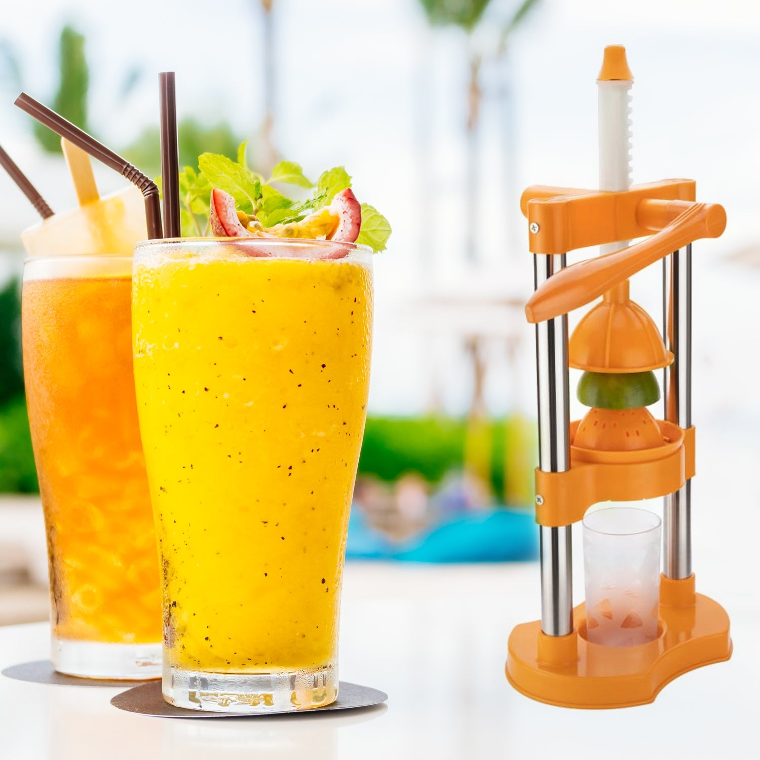 7128 Hand Pressure Juicer With Glass Manual Cold Press Juice Machine Instant Make Juice Squeezer, Fruits Juicer, Juice Maker, Orange Juice Extractor For Fruits & Vegetables, Orange DeoDap 7128 Hand Pressure Juicer With Glass Manual Cold Press Juice Machine Instant Make Juice Squeezer, Fruits Juicer, Juice Maker, Orange Juice Extractor For Fruits & Vegetables, Orange DeoDap